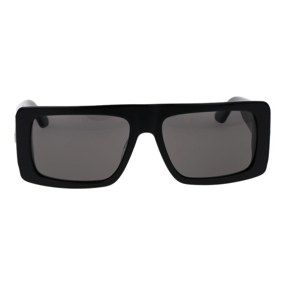 GCDS Black Acetate Sunglasses - Unisex Rectangle Style