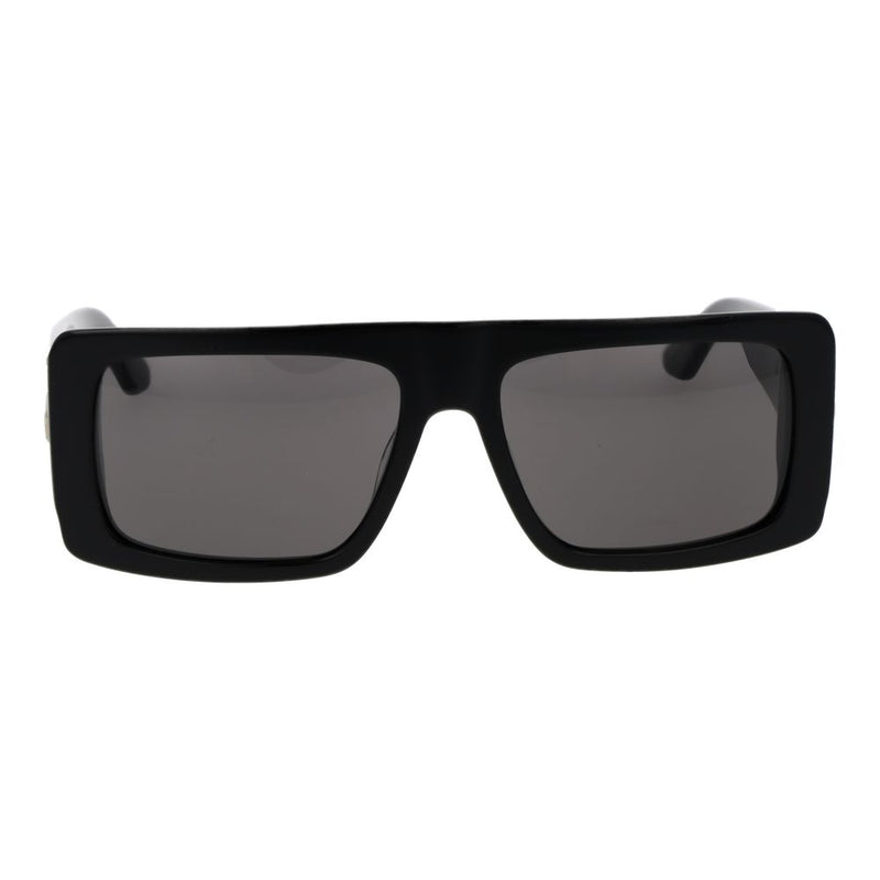 GCDS Black Acetate Sunglasses - Unisex Rectangle Style