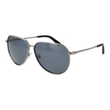Guess Gray Metal Aviator Sunglasses for Men