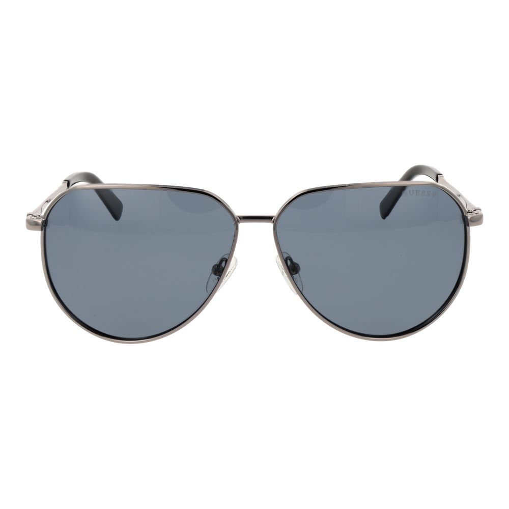Guess Gray Metal Aviator Sunglasses for Men