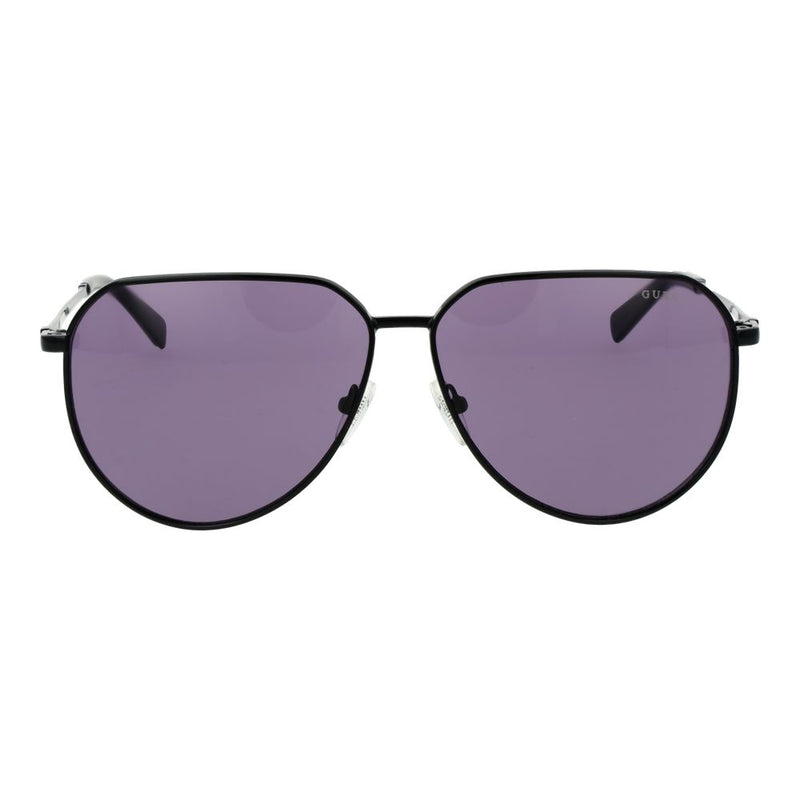 Guess Black Metal Aviator Sunglasses for Men