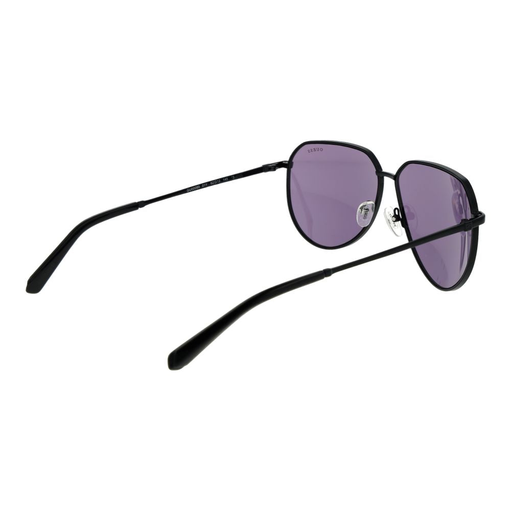 Guess Black Metal Aviator Sunglasses for Men