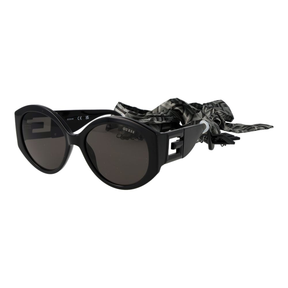 Lunettes de soleil Guess en plastique noir