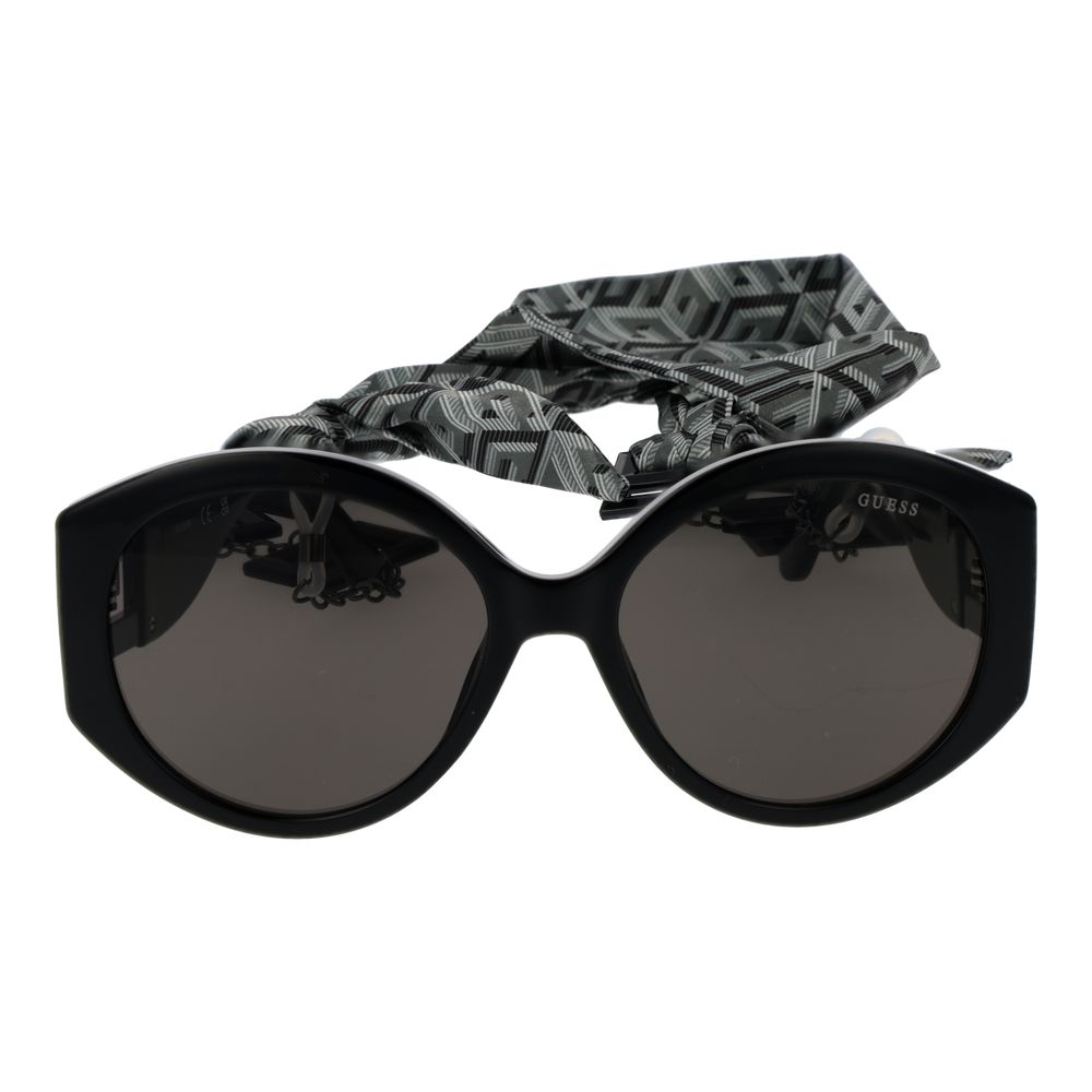 Lunettes de soleil Guess en plastique noir