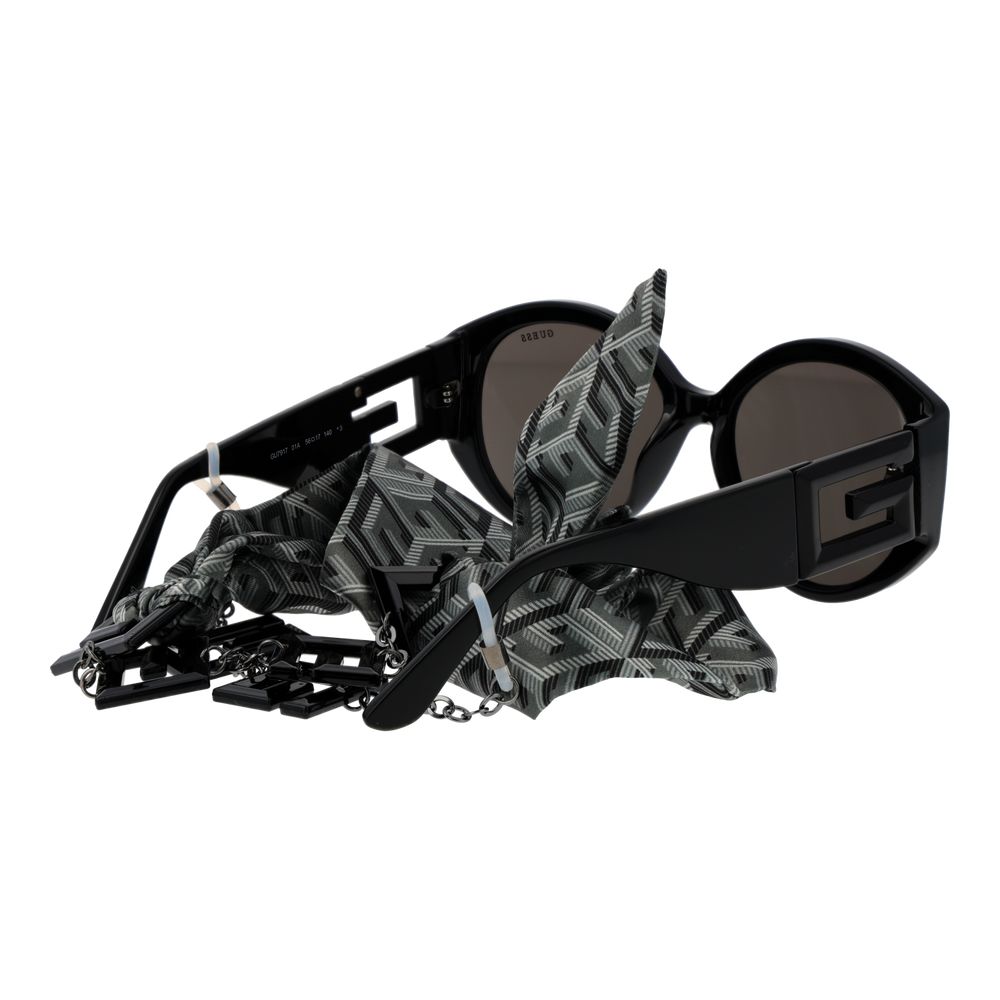 Lunettes de soleil Guess en plastique noir