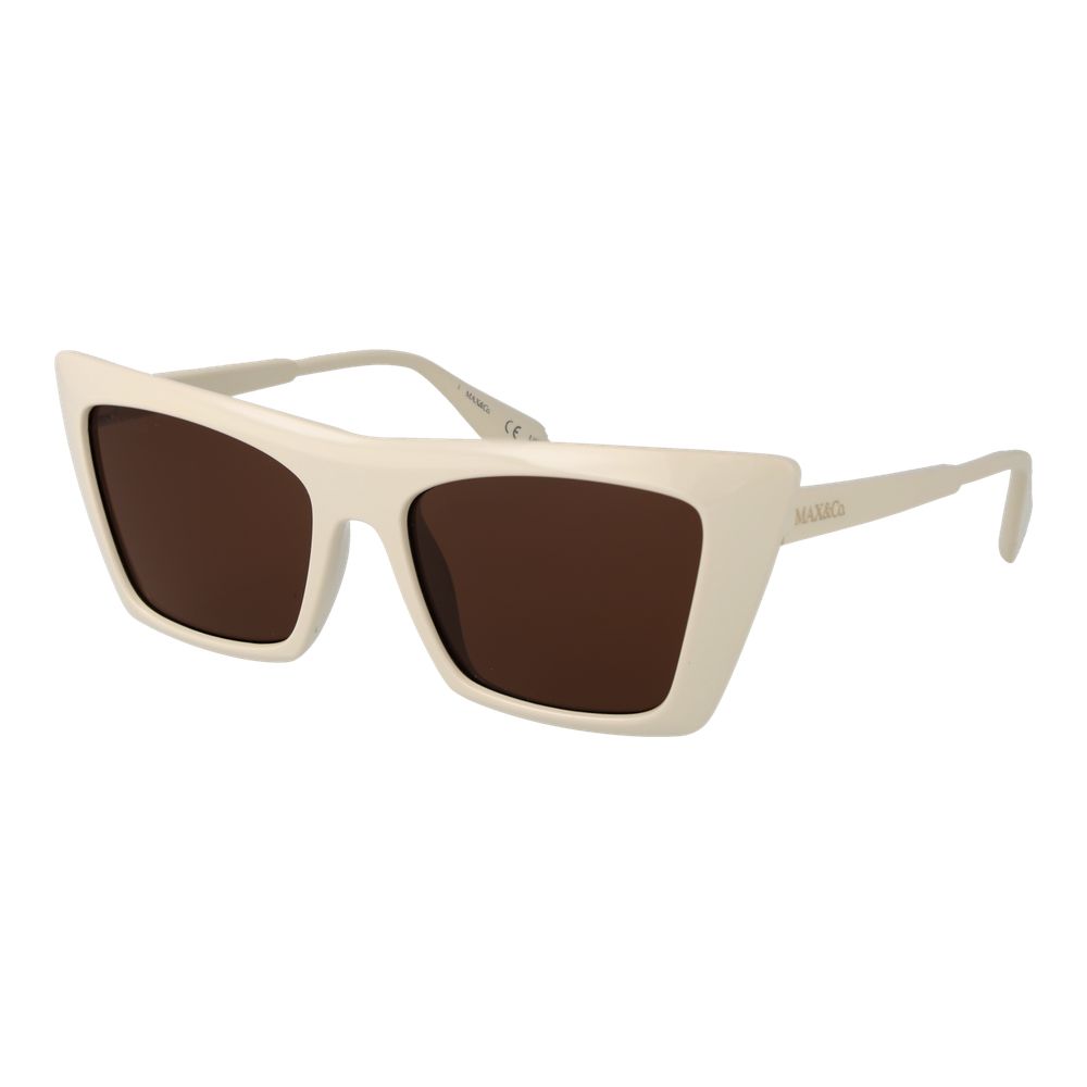 Max & Co Beige Plastic Sunglasses - Stylish Protection for Women