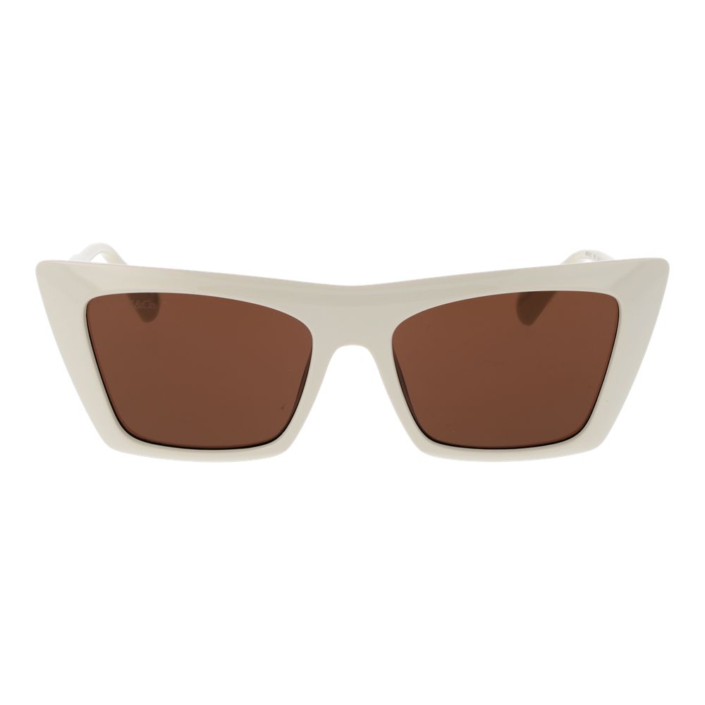 Max & Co Beige Plastic Sunglasses - Stylish Protection for Women