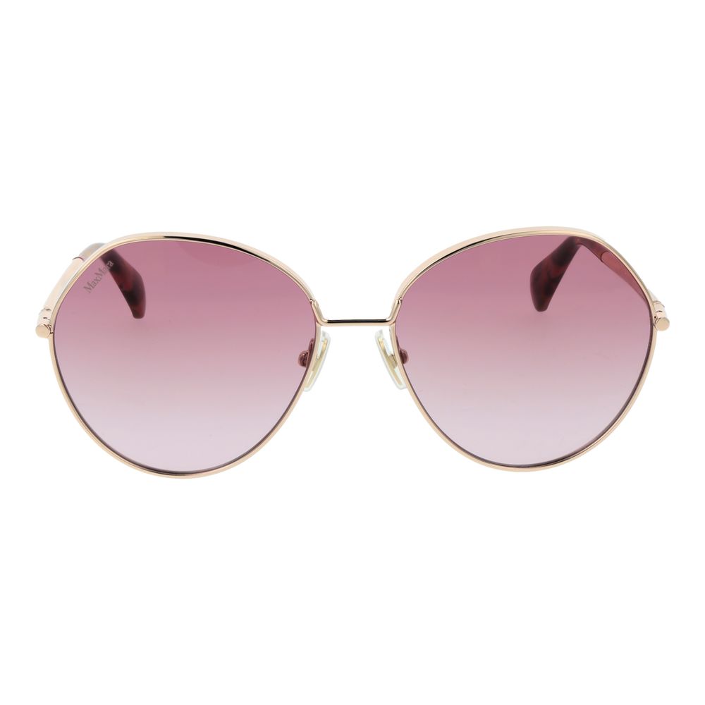 Max Mara Rose Gold Metal Sunglasses - Stylish Women's Eyewear
