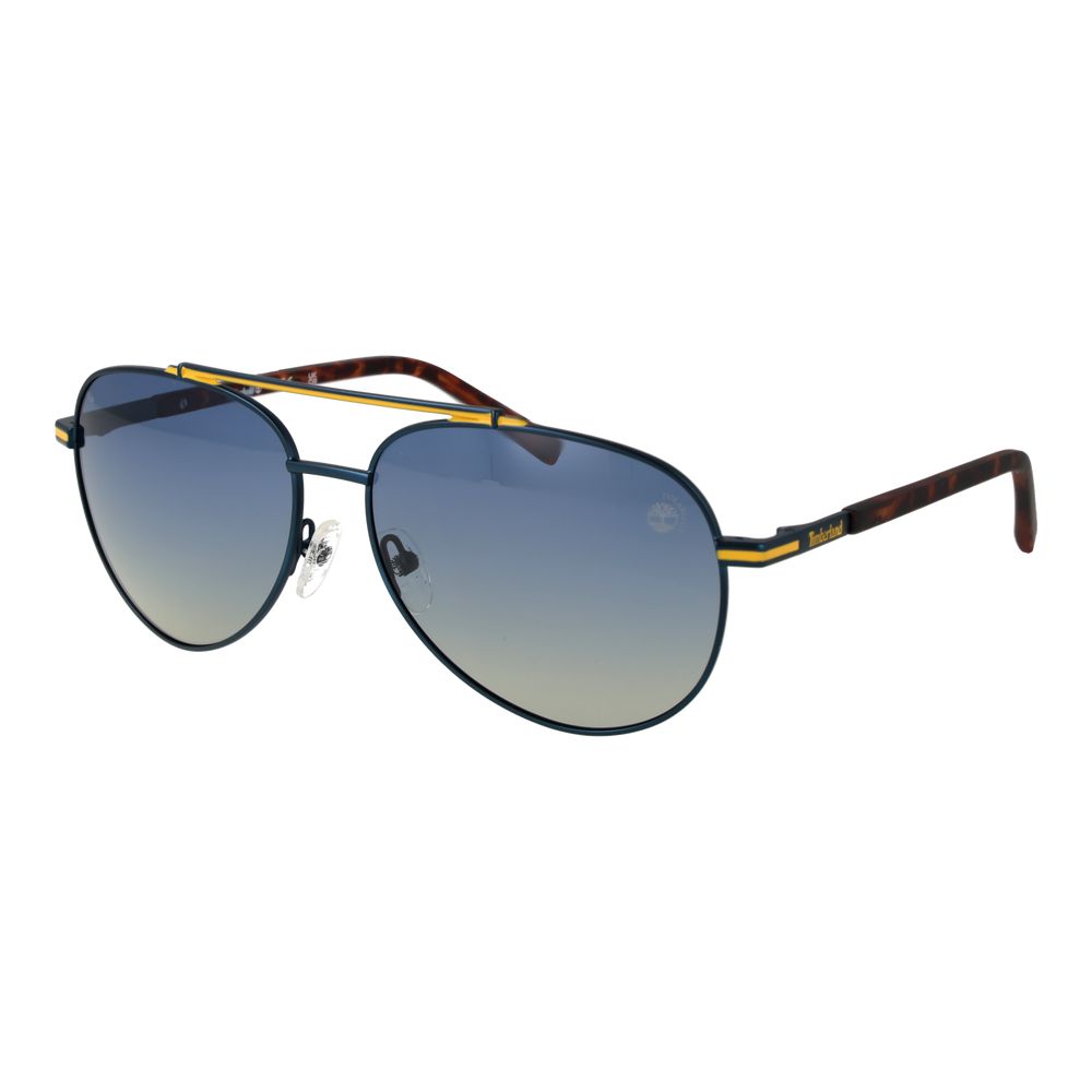 Lunettes de Soleil Aviateur Métalliques Bleues Timberland