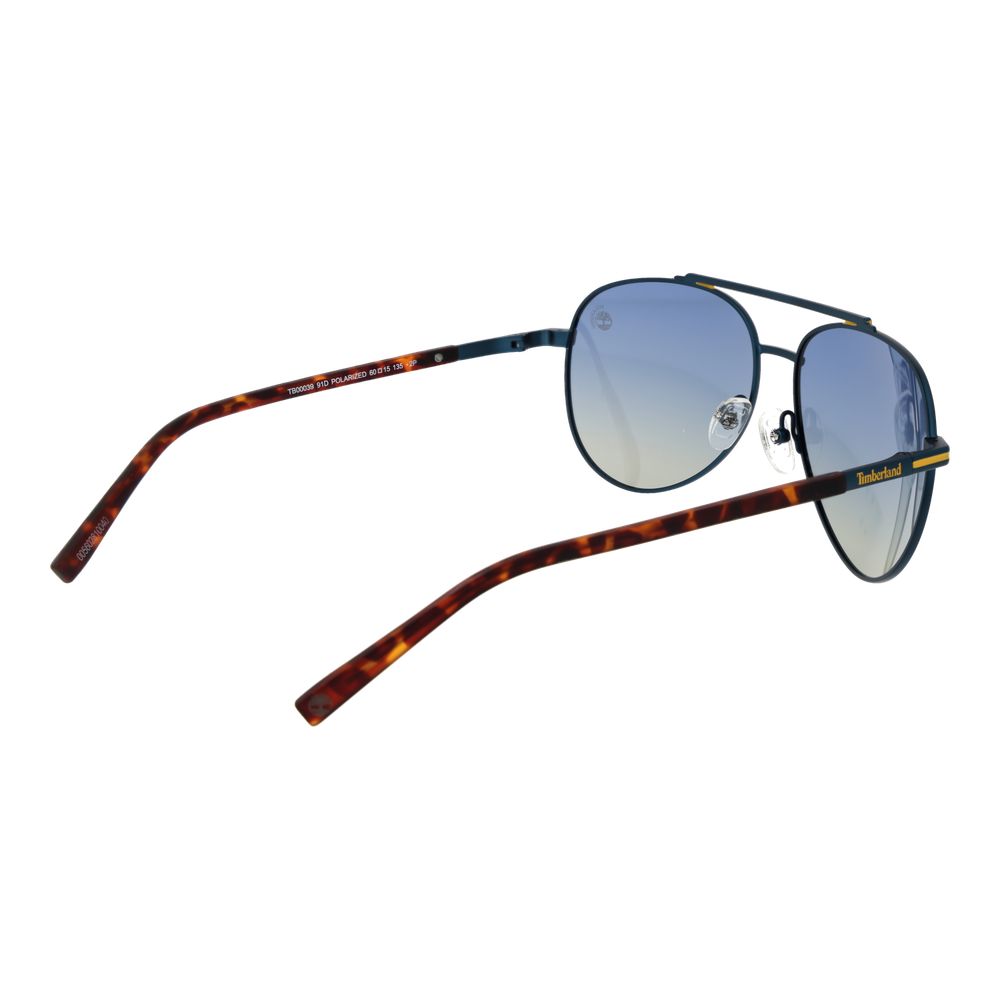 Lunettes de Soleil Aviateur Métalliques Bleues Timberland
