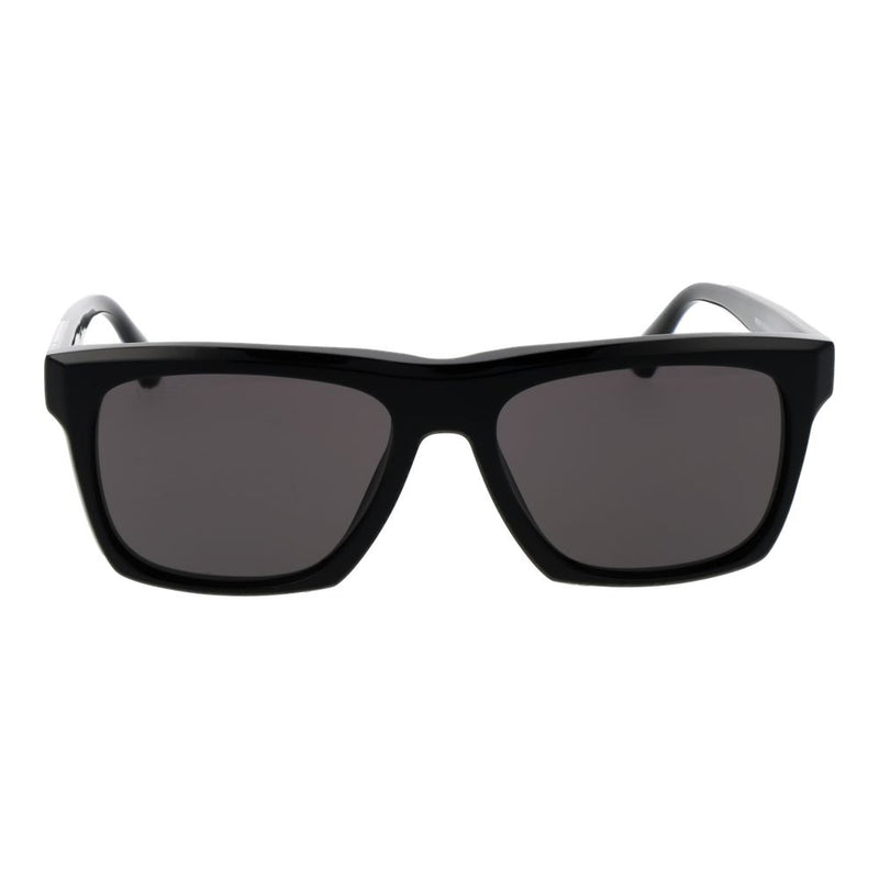 Web Black Acetate Rectangle Sunglasses for Men