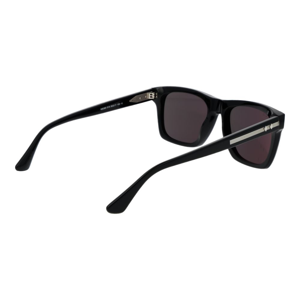 Web Black Acetate Sunglasses for Men