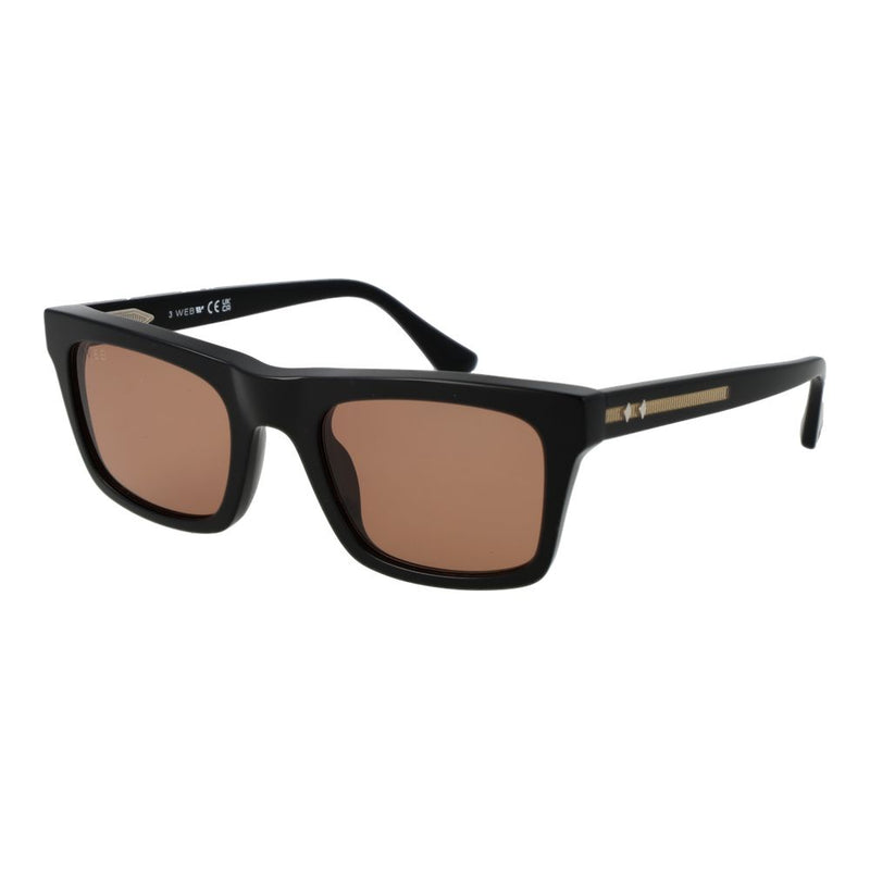 Web Black Acetate Sunglasses for Men
