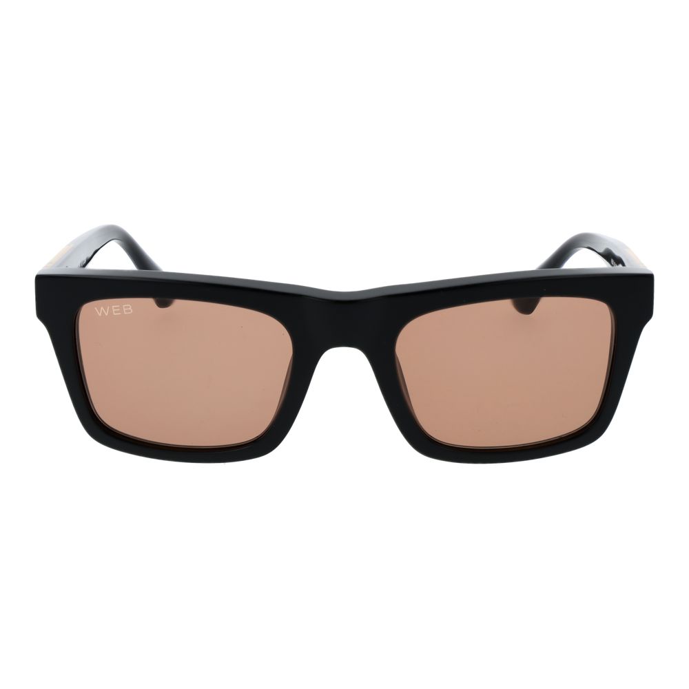 Web Black Acetate Sunglasses for Men