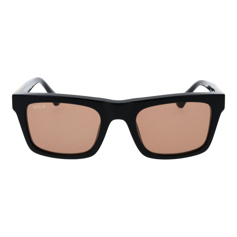 Web Black Acetate Sunglasses for Men