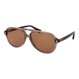 Web Brown Acetate Aviator Sunglasses for Men