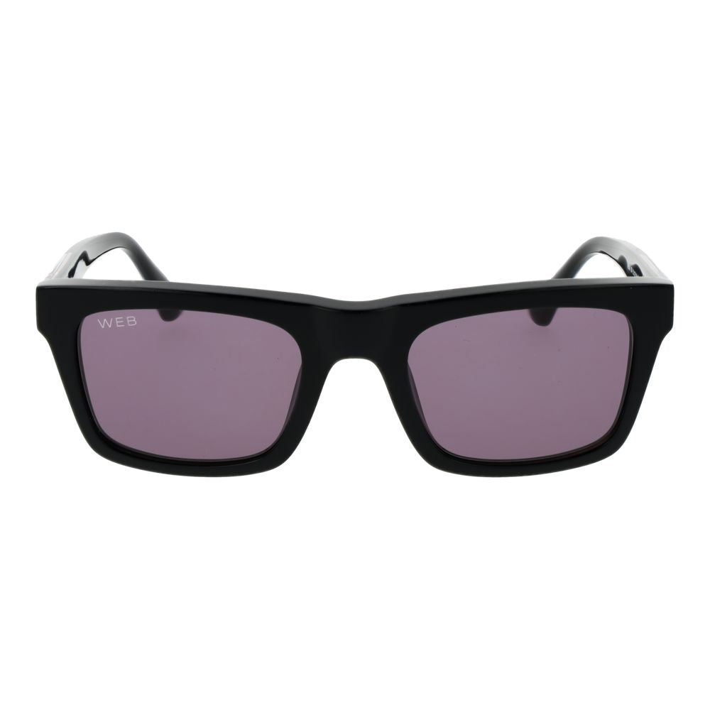 Web Black Acetate Sunglasses for Men