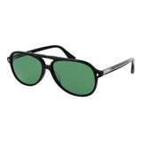 Web Black Acetate Aviator Sunglasses for Men