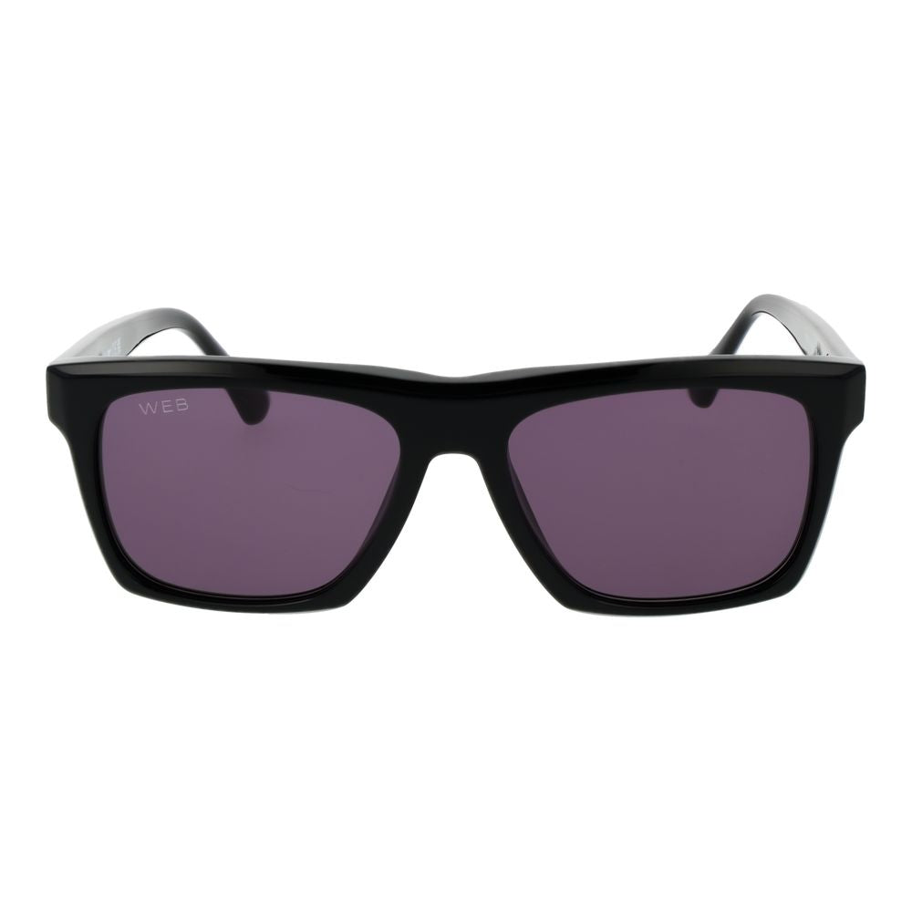Web Black Acetate Sunglasses for Men