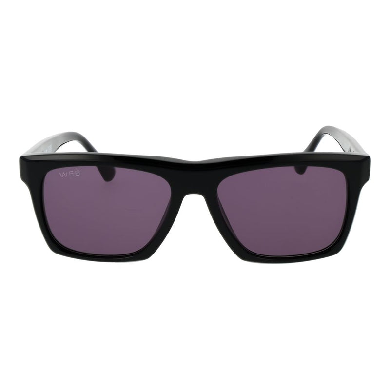 Web Black Acetate Sunglasses for Men