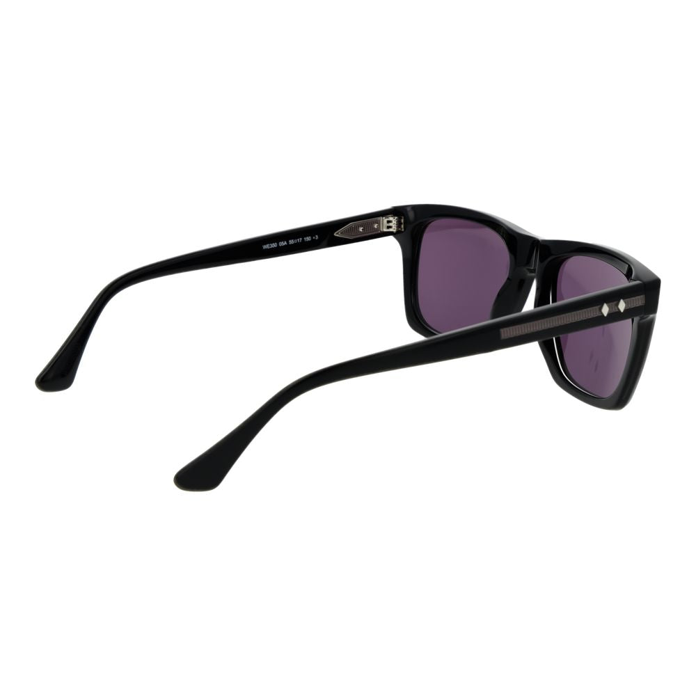 Web Black Acetate Sunglasses for Men