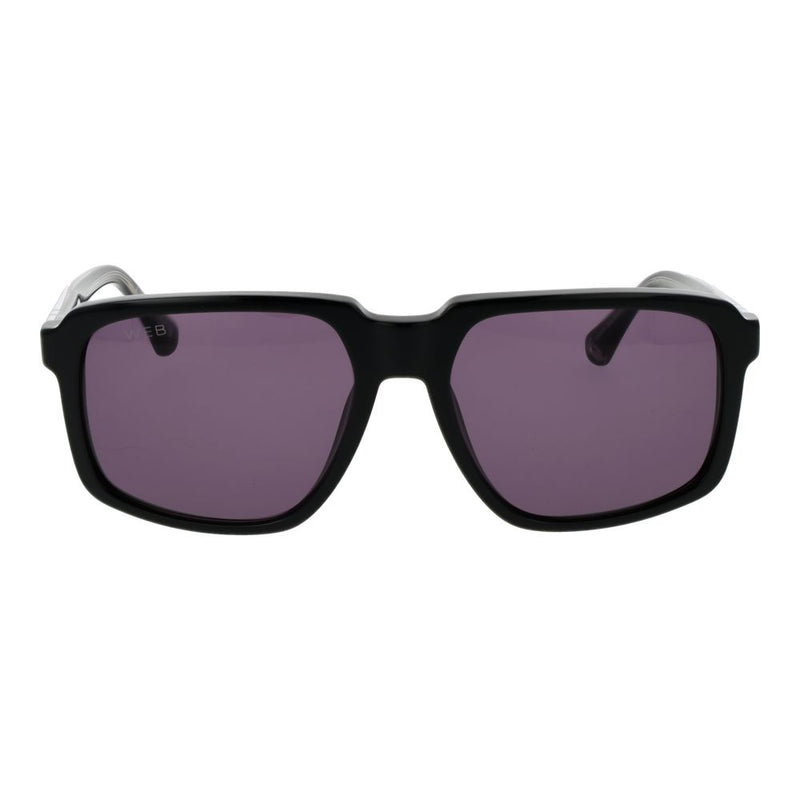 Web Black Acetate Sunglasses for Men