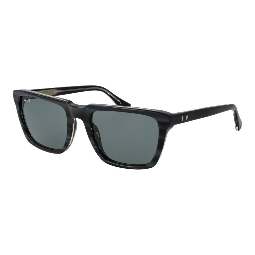 Web Gray Acetate Sunglasses for Men