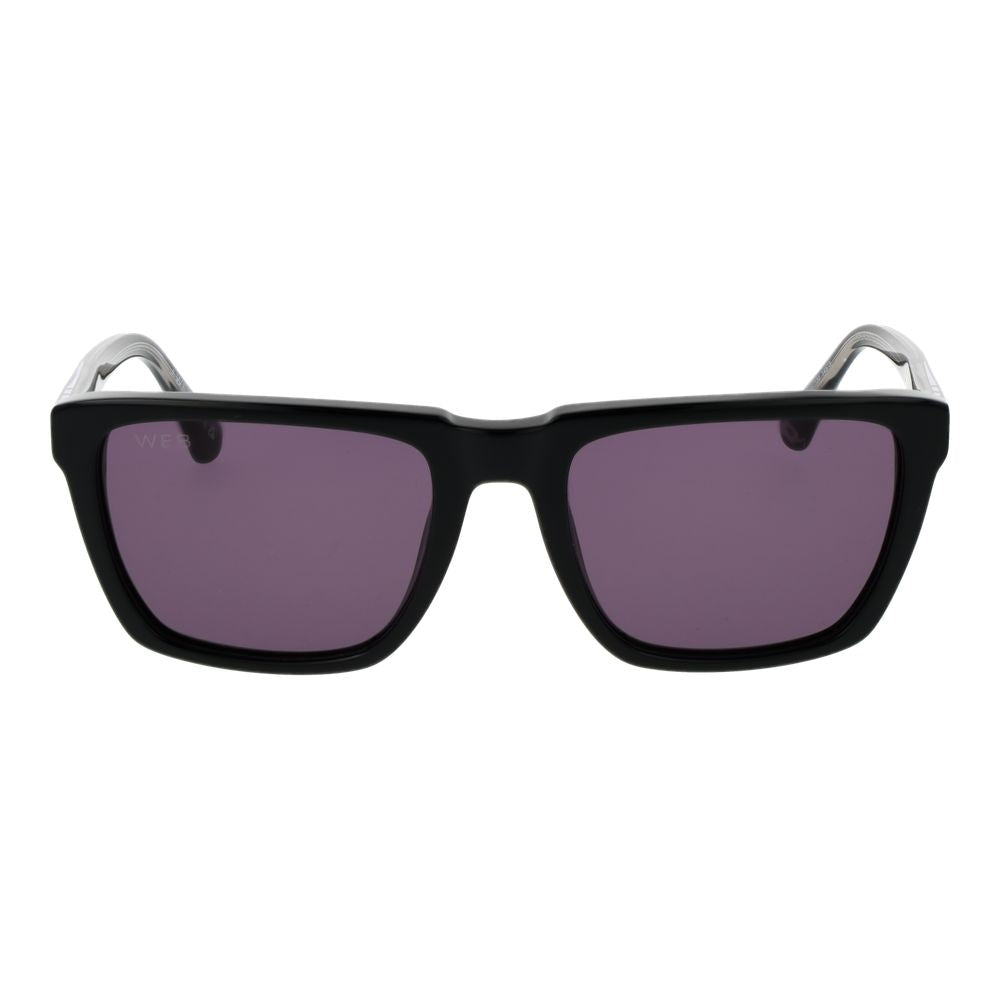 Web Black Acetate Sunglasses for Men