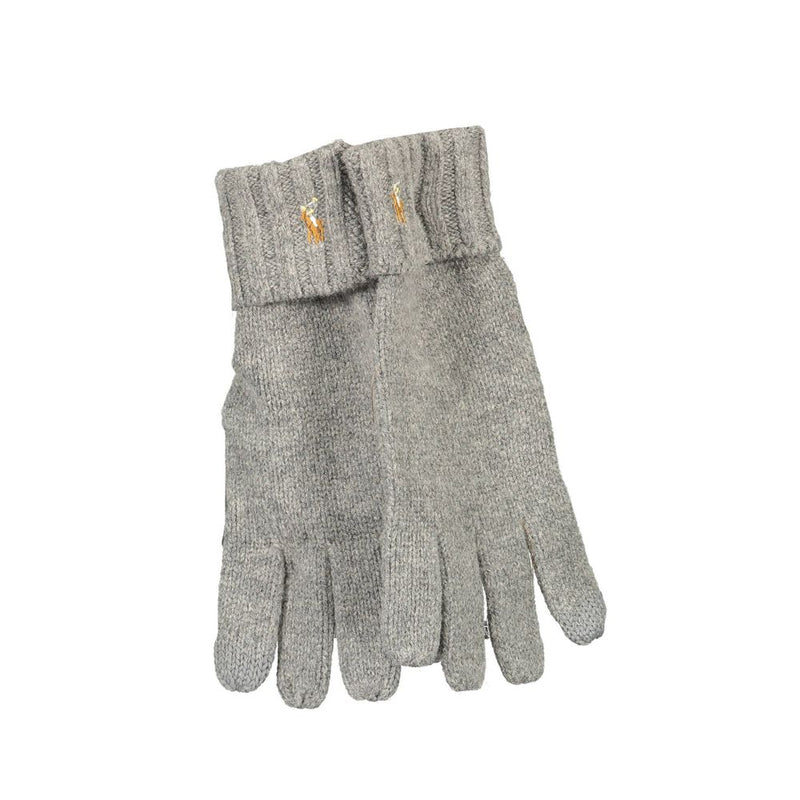 Ralph Lauren Gray Wool Men's Gloves for Stylish Winter Wear