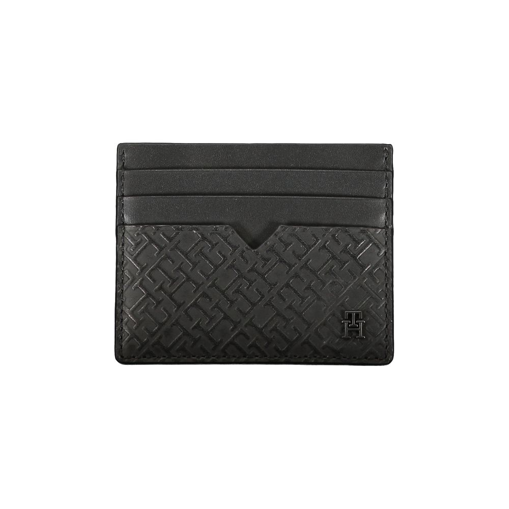 Tommy Hilfiger Black Leather Men's Wallet - Stylish & Functional