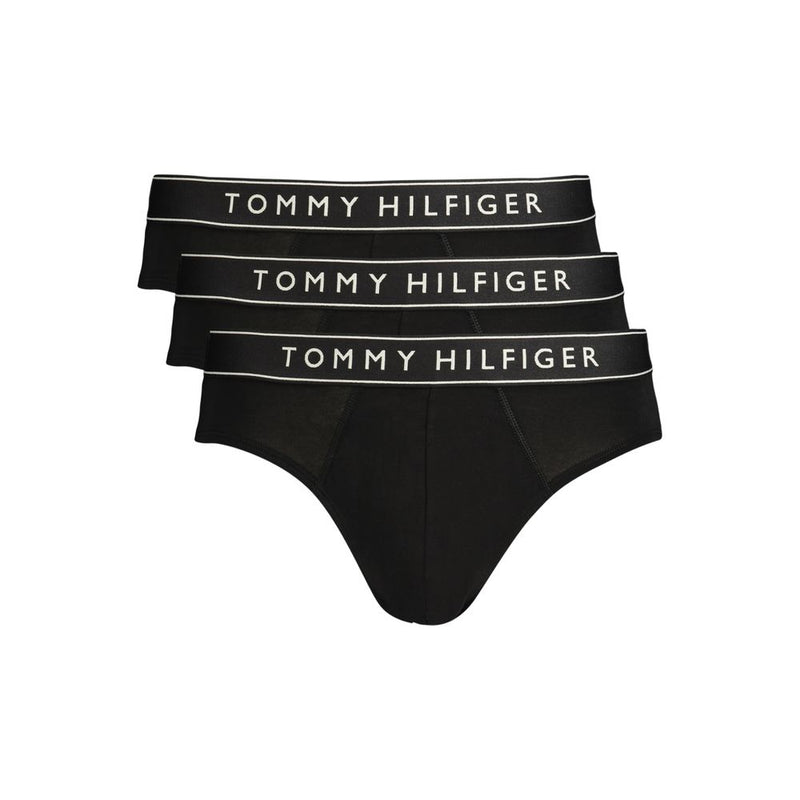 Tommy Hilfiger Black Cotton Men's Briefs - 3-Pack