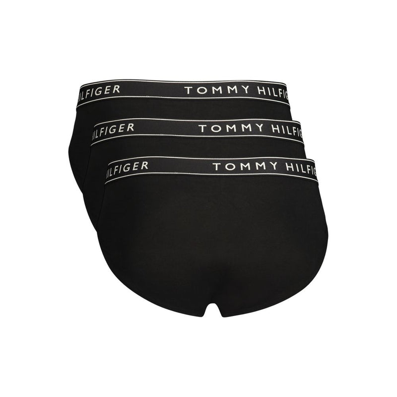 Tommy Hilfiger Black Cotton Men's Briefs - 3-Pack