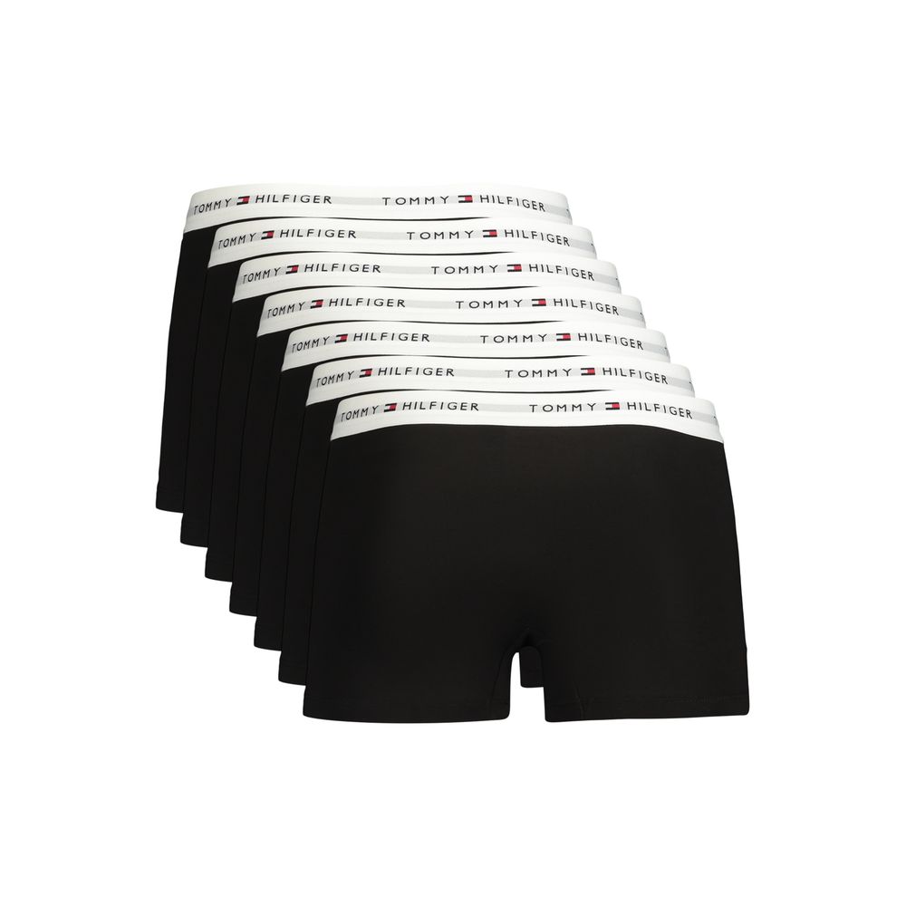 Tommy Hilfiger Black Cotton Men's Underwear 7-Pack