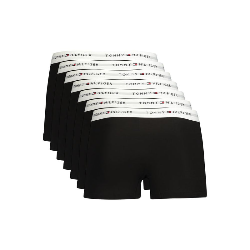 Tommy Hilfiger Black Cotton Men's Underwear 7-Pack