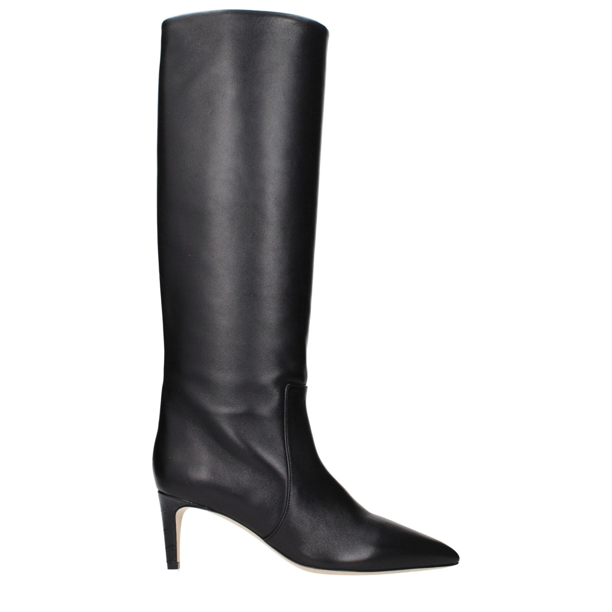Paris Texas Black Leather Ankle Boots