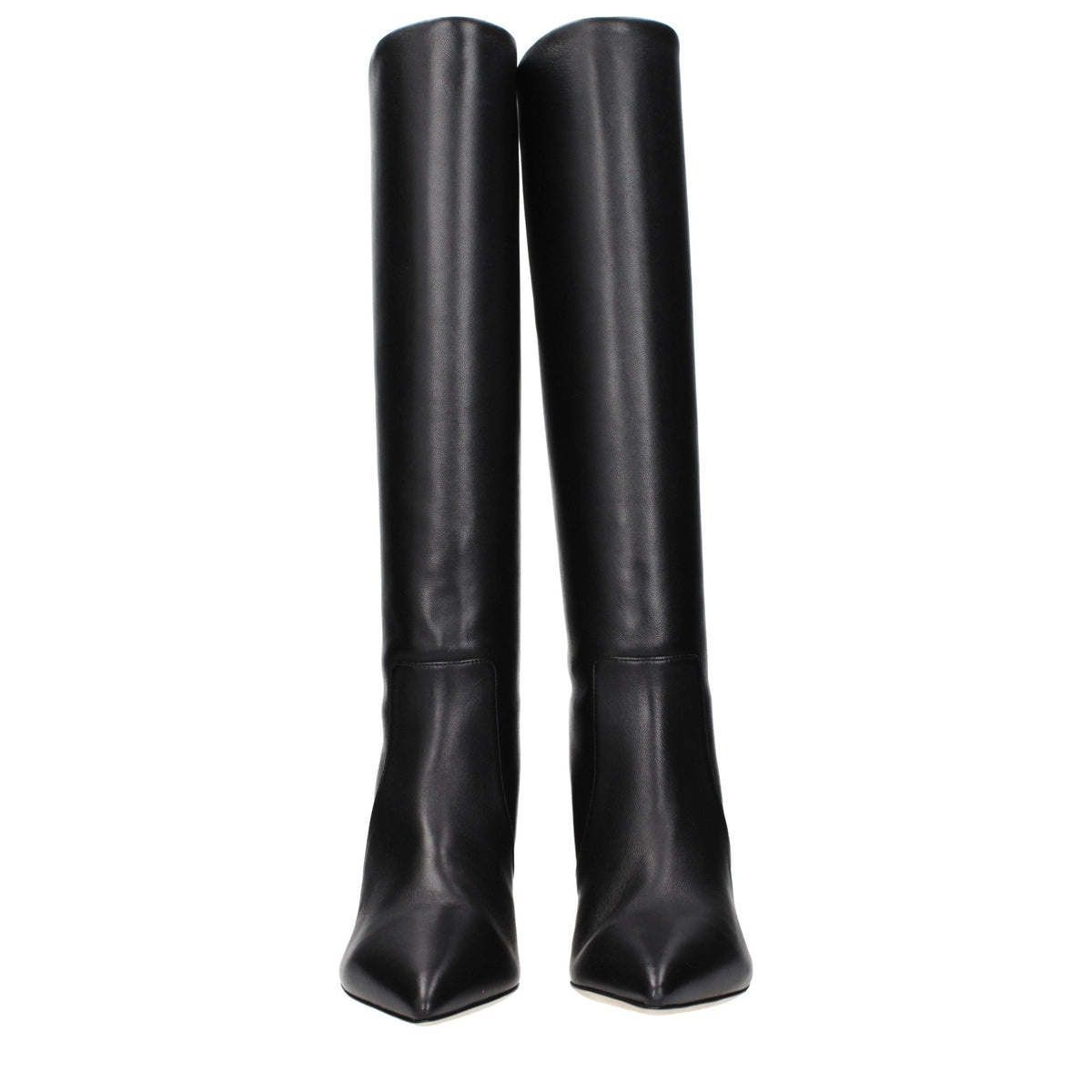 Paris Texas Black Leather Ankle Boots