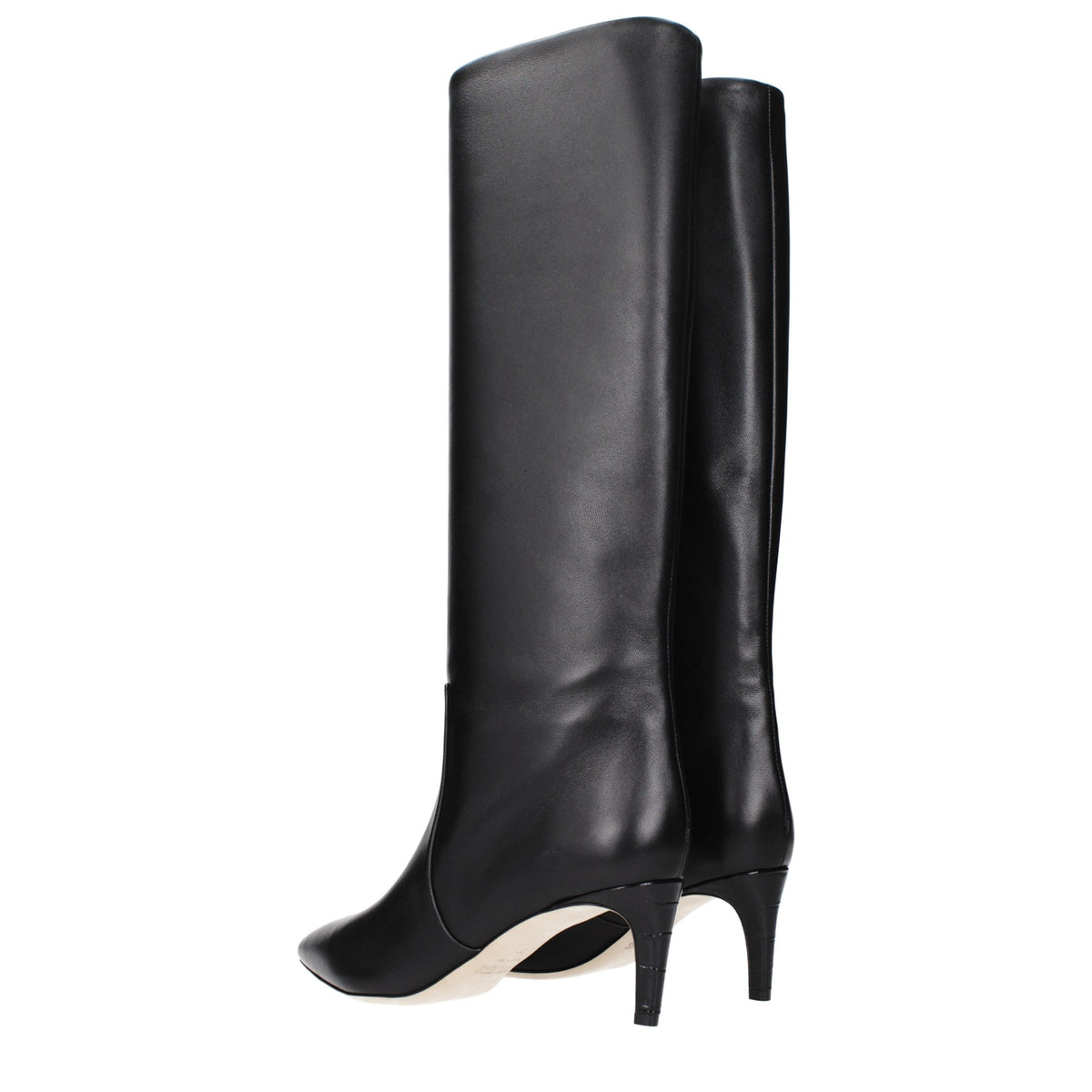 Paris Texas Black Leather Ankle Boots