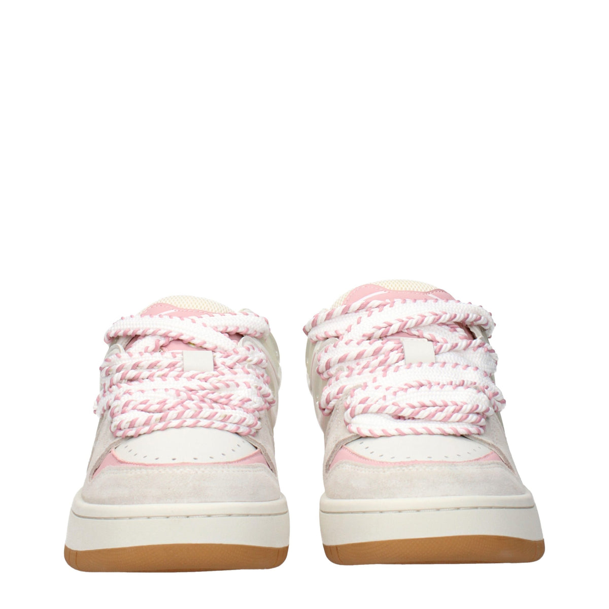 Barrow White Leather Low Top Sneakers for Women