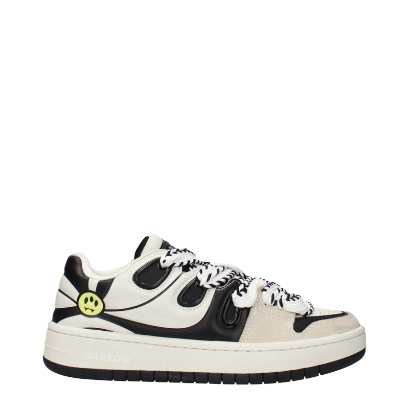 Barrow Beige Leather Sneakers for Women