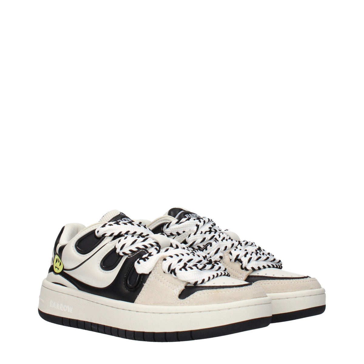 Barrow Beige Leather Sneakers for Women