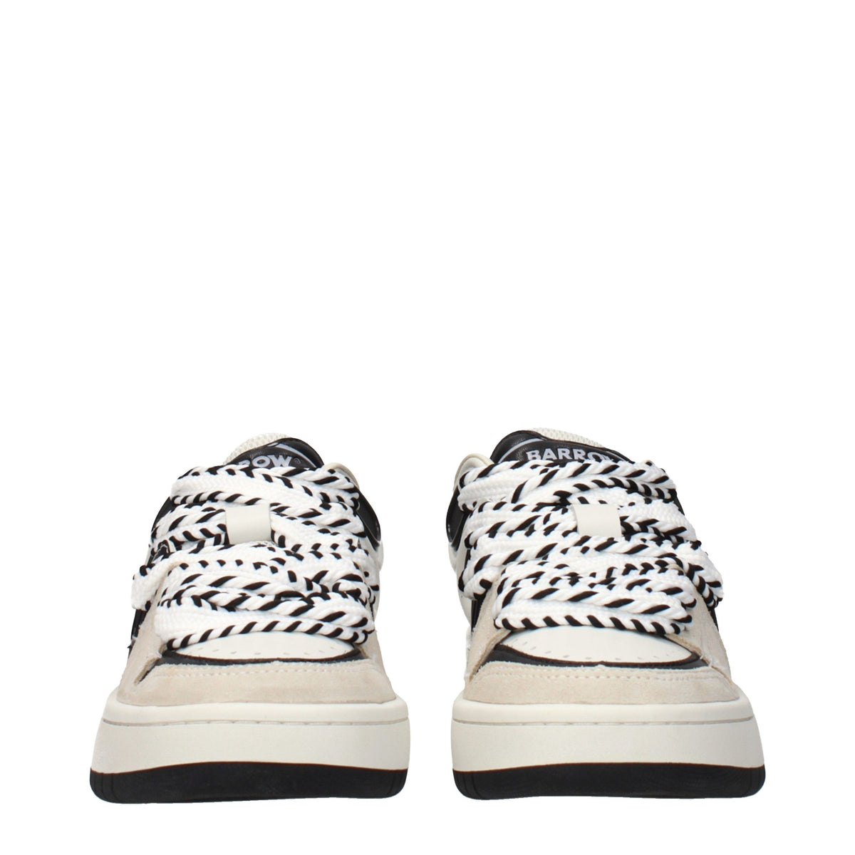 Barrow Beige Leather Sneakers for Women