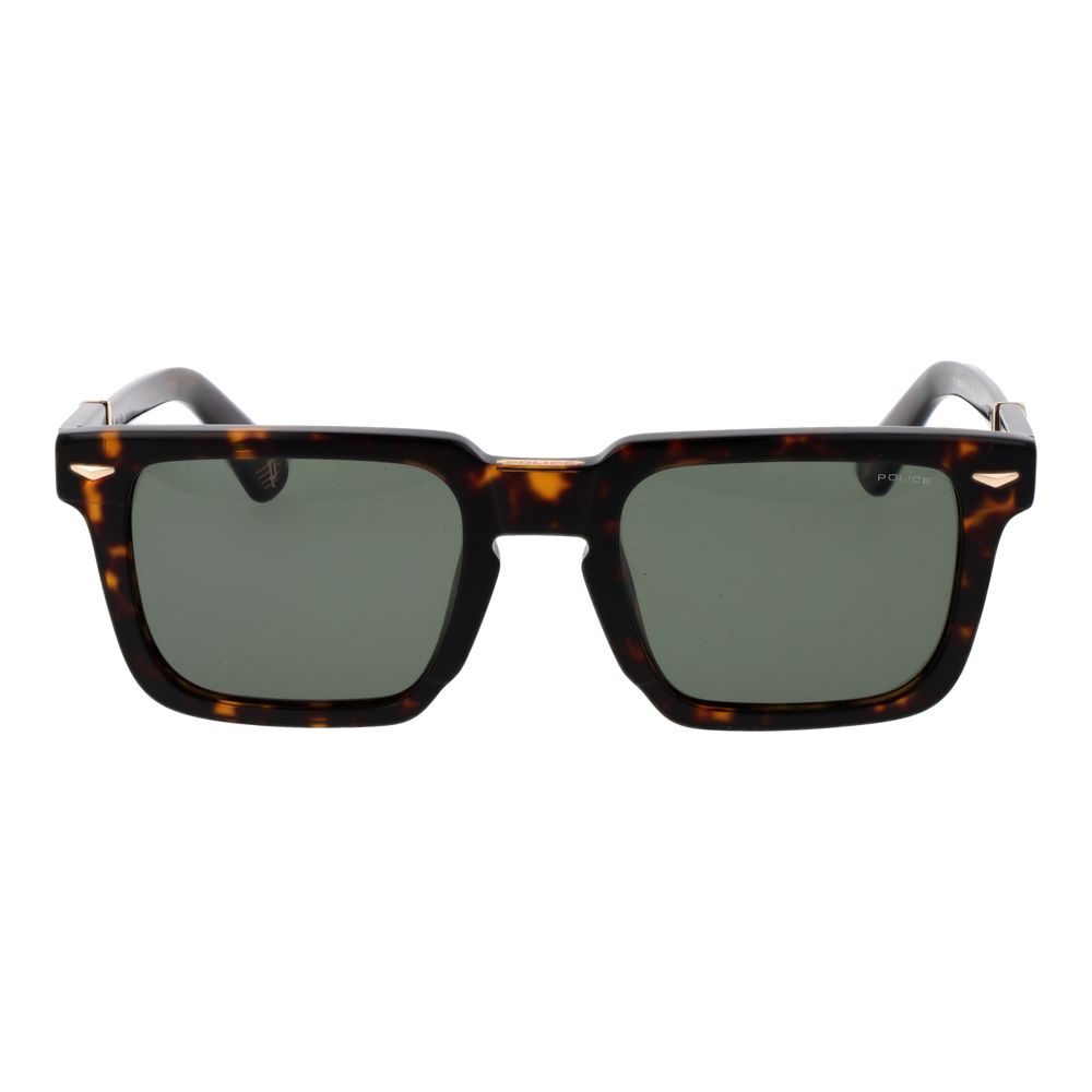 Lunettes de soleil en acétate de cellulose marron Police