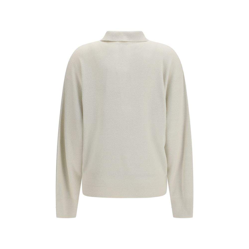 Calvin Klein Beige Silk Sweatshirt - Elegant & Comfortable