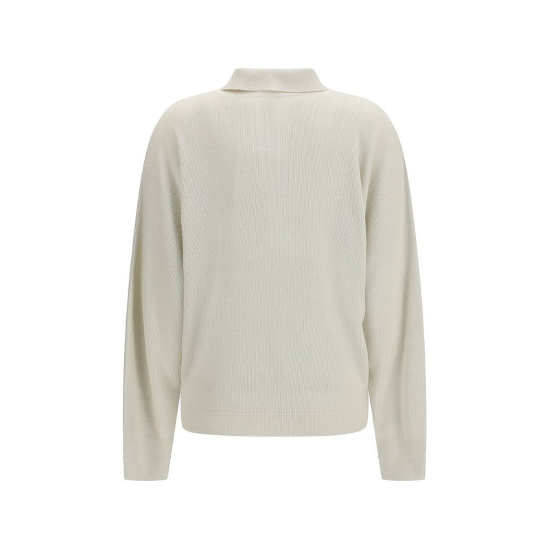 Calvin Klein Beige Silk Sweatshirt - Elegant & Comfortable