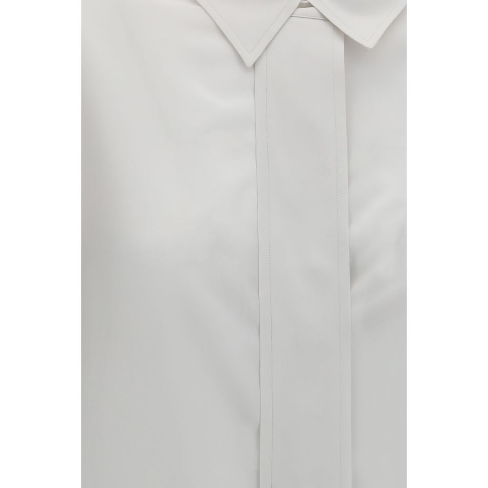 Calvin Klein Amari White Silk Dress Shirt for Women