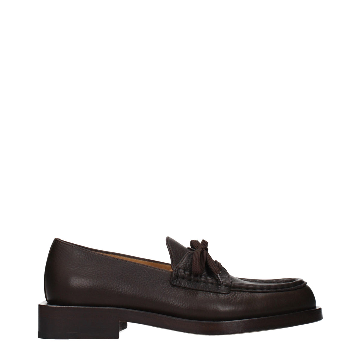 Jacquemus Brown Leather Slip-On Loafers for Men