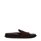 Jacquemus Brown Leather Slippers for Women