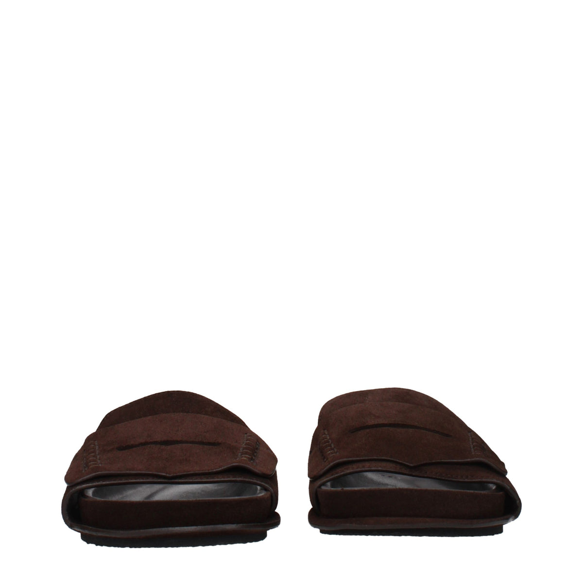 Jacquemus Brown Leather Slippers for Women