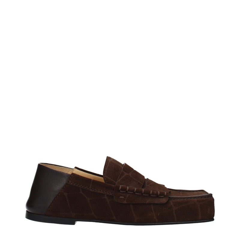 Jacquemus Brown Leather Slip-On Loafers for Women