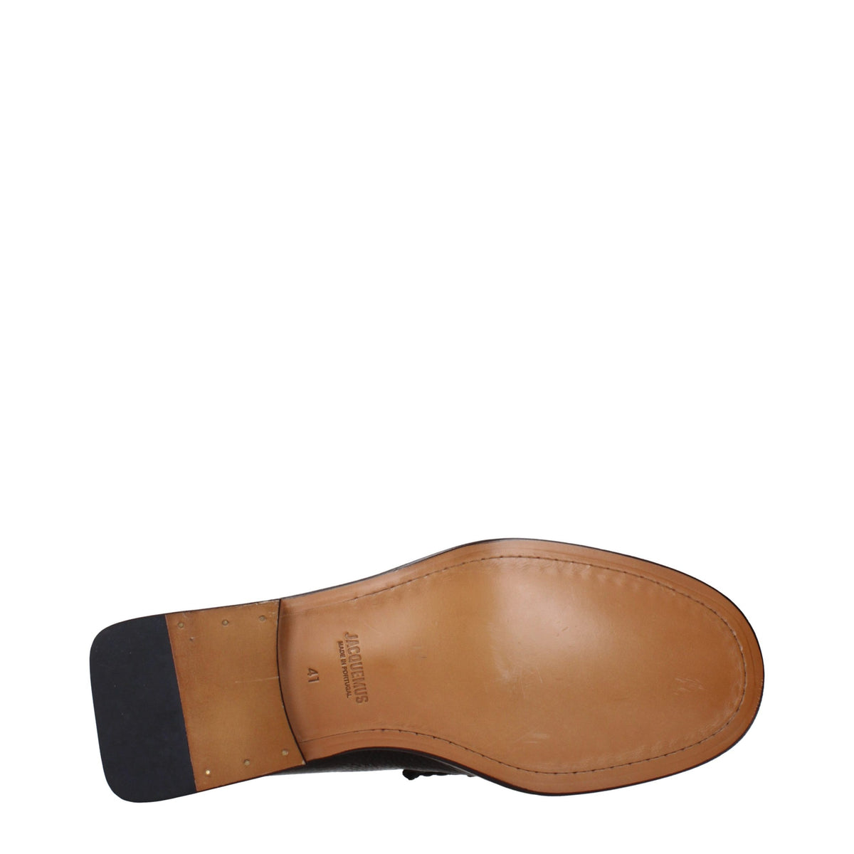 Jacquemus Brown Leather Slip-On Loafers for Men